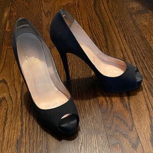 Christian Louboutin Very Prive Peep toe Black